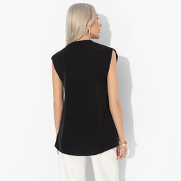 Блуза с воланами, Мелодия стиля (black) - Charutti фото 5