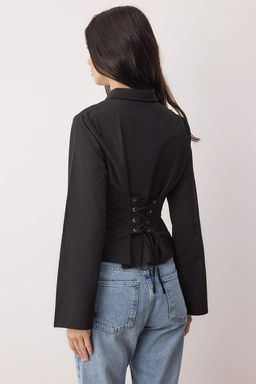 Kahverengi Korse Detayl? Bele Oturan Gomlek TWOAW26GO00055