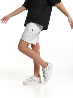 Шорты для спорта для девочки свободные отрезные 22-7677 красный - Mini maxi фото 22