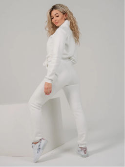 Костюм Токио молочный (брюки) (футер) - Каприз фото 3