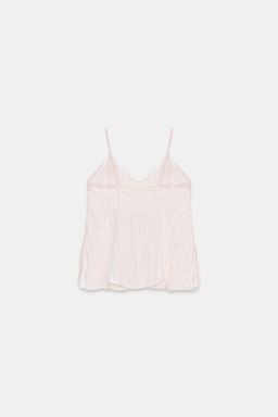 TOP LENCERO EFECTO ARRUGADO / Crudo - Zara фото 8