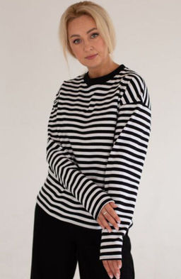 Лонгслив-тельняшка футер 2х нитка ПЕНЬЕ - Knitka wear фото 13