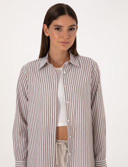 Kahverengi Comfort Fit Uzun Kollu G_mlek - Pierre cardin фото 2