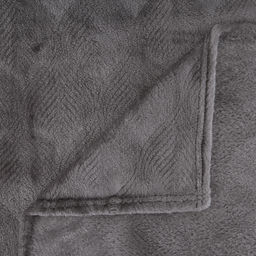 Плед/покрывало в коляску 80х80см "Серебряная роса", велсофт "Магнолия" гладкокрашенный, полиэстер 100%, плотность 270г/м2, упаковка: пакет ПП 22х30см, "Домашняя мода" (Россия)