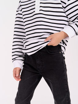 Джинсы slim fit Черные 7+ - Bungly фото 9