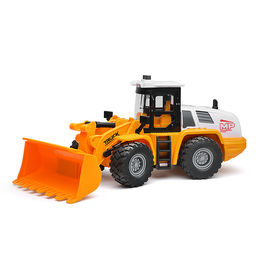 Бульдозер "Строитель" (свет, звук) в коробке (желтый)