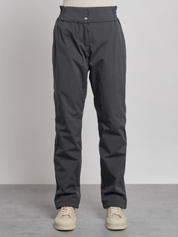 Брюки утепленные спортивные с высокой посадкой женские зимние серого цвета 7141Sr - Colannia фото 10