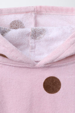 PONCHO TOALLA TOPOS / Rosa - Zara фото 3