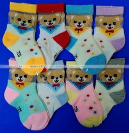 Цена за 12 пар. Носки детские Бебики 6-12 (длина стопы носка 10-11 см) - For you фото 7
