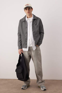 Antrasit Regular Erkek Mont TMNAW26MO00033 - Trendyolmilla фото 23