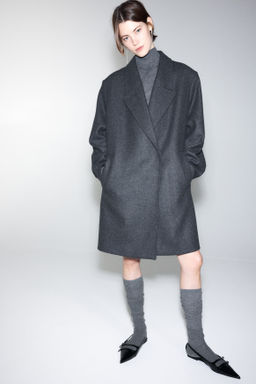 Abrigo oversize en mezcla de lana - H&m фото 6