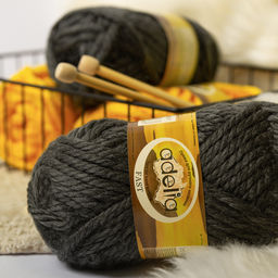 Пряжа ADELIA FAST 78% акрил, 22% шерсть 3 шт. х 150 г 45 м  2 м