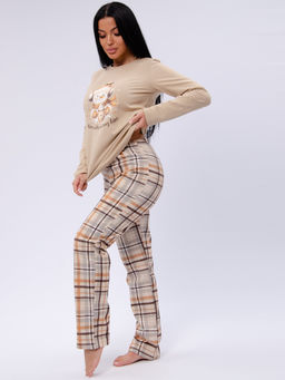 Пижама Ладушка, футер начёс - Малина фото 6