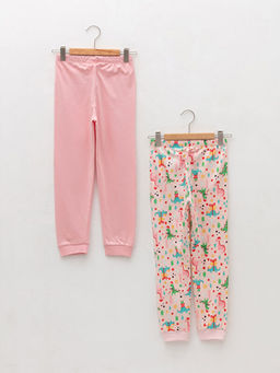 Beli Lastikli Y?lba?? Temal? K?z ?ocuk Pijama Alt 2li - Waikiki фото 2