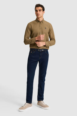 Erkek Haki Uzun Kollu Basic G_mlek - U.s. polo assn фото 4