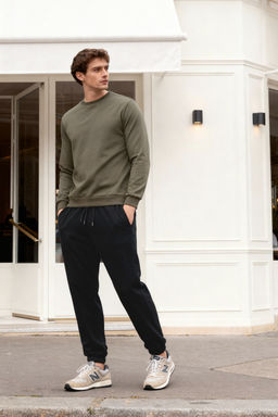 TRENDYOL MAN Haki Regular/Normal Kesim Uzun Kollu Sweatshirt TMNAW20SW0164 - Trendyolmilla фото 46