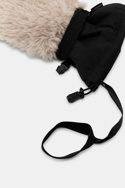 FAUX FUR POLARTEC® MITTENS SKI COLLECTION - Zara фото 8