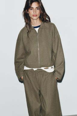 SOFT ZIP-UP BOMBER JACKET - Zara фото 2