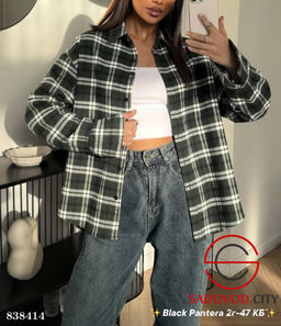 Рубашка женская в клетку