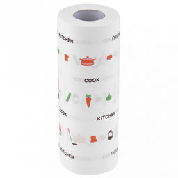 - Салфетка для уборки "Служанка №1", с перфорацией 25х25см, 55шт в рулоне, древесное волокно 70% полипропилен 30%, 240г/м2, подходит для влажной уборки, в п/э пленке 24,5х9х9см, т.м."Домашняя Мода" (Китай)  - Салфетка для уборки "Служанка №1", с перфорац