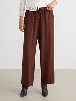 Beli Lastikli Dokulu Kad?n Pantolon