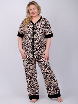 Пижама "Лара 2" зебра, трикотаж