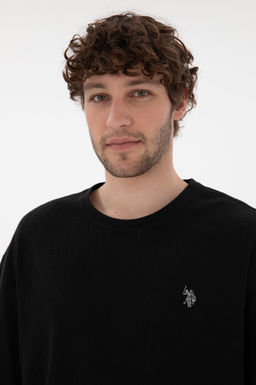 Erkek Comfort Fit Bisiklet Yaka Siyah Jakarl_ _nterlok Ti__rt Sepette S_rpriz _ndirim - U.s. polo assn фото 2