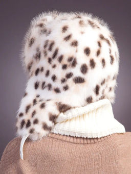 шапка Ушанка экомех рысь - Davidovfox фото 12