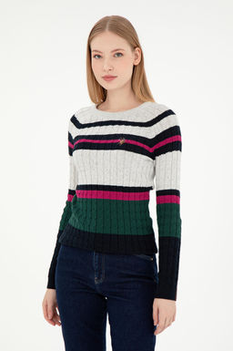 Женский темно-синий свитер Неожиданная скидка в корзине - U.s. polo assn фото 3