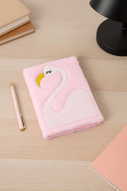 Блокнот плюшевый Flamingo, pink, 21,5х15 см, плотность 70 гр.