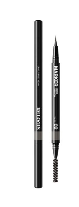 RELOUIS Фломастер для бровей ультратонкий тон:02 taupe (Китай)