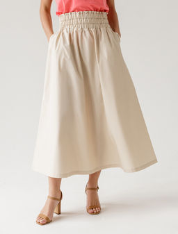 Юбка из легкого хлопкового поплина