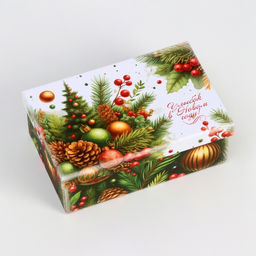 Набор подарочных новогодних коробок 10 в 1 «Ёлочные игрушки», 32.5×20×12.5 - 12×7×4 см