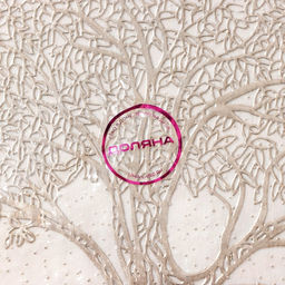 Набор салфеток сервировочных Доляна Древо, 2 шт, d=38 см, цвет бежевый  фото 8