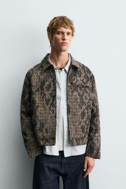 JACQUARD TEXTURED JACKET - Zara фото 2