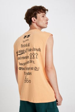 Boxy Fit S?rt Bask?l? Bisiklet Yaka Atlet