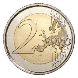 2 евро 2012 года Испания  10 лет евро наличными