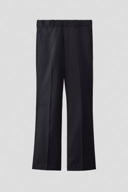 Pantal?n bootcut en mezcla de lana