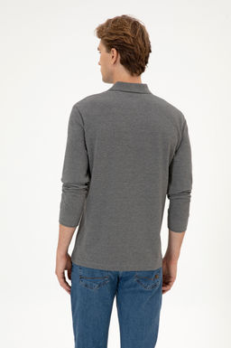 Erkek Antrasit Melanj Basic Sweatshirt Sepette S_rpriz _ndirim - U.s. polo assn фото 5