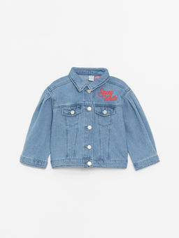 Pamuk Prenses Bask?l? K?z Bebek Jean Ceket