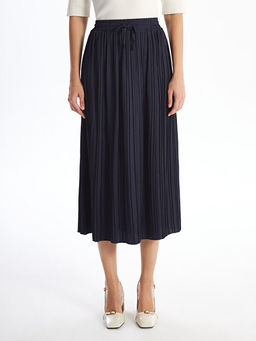 Beli Lastikli Saten Kad?n Etek