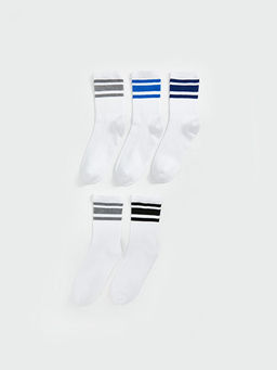 ?izgili Erkek ?ocuk Soket ?orap 5li