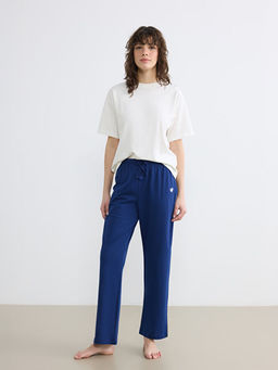 Beli Lastikli Kalp Nak??l? Kad?n Pijama Alt?