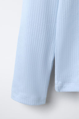 PLAIN RIBBED T-SHIRT - Zara фото 4