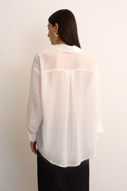 Рубашка с пушистой фактурой - Mollis фото 4