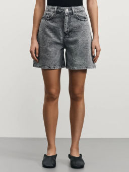 Джинсовые шорты А-силуэта / Zarina  фото 3