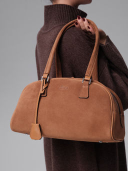 Замшевая сумка Charlotte DBR 31358 светло-коричневый  фото 3