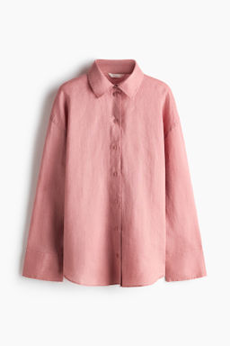 Camisa oversize de lino
