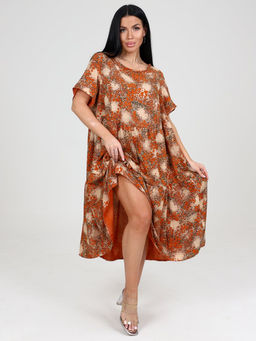 20 ПЛАТЬЕ ЖЕНСКОЕ (Рыжий) - А-дина фото 3