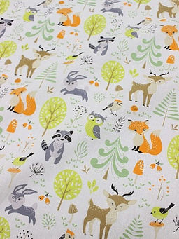 Бязь Сказочные звери, СОРТ2, ш.1.5м, хлопок-100%, 110гр/м.кв